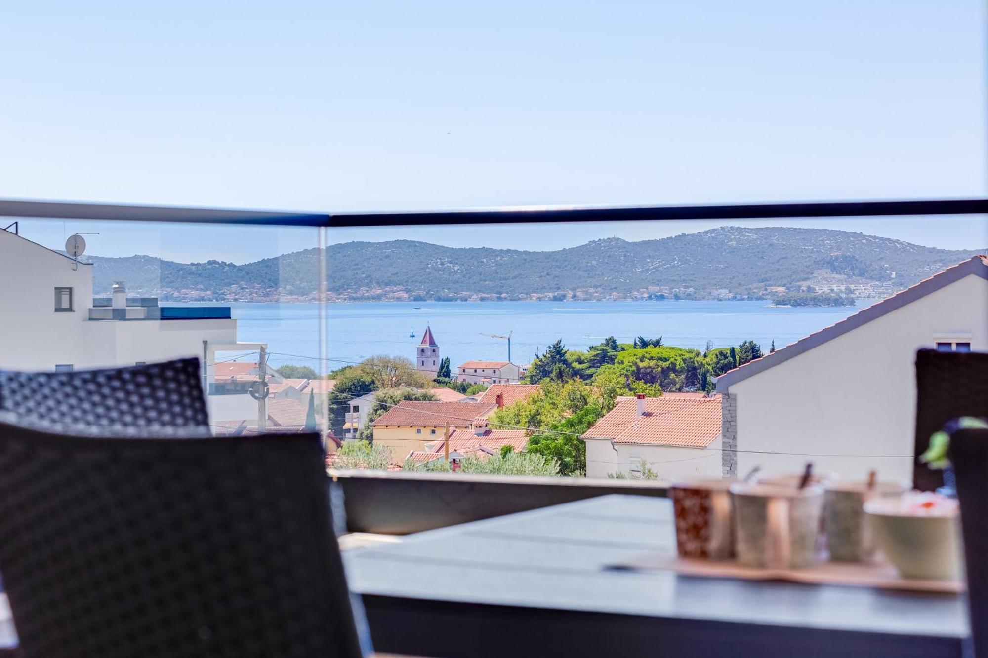 Sea Bay View Apartment - Appartement Avec Piscine Et Magnifique Vue Sur Mer Sveti Filip i Jakov Exterior foto