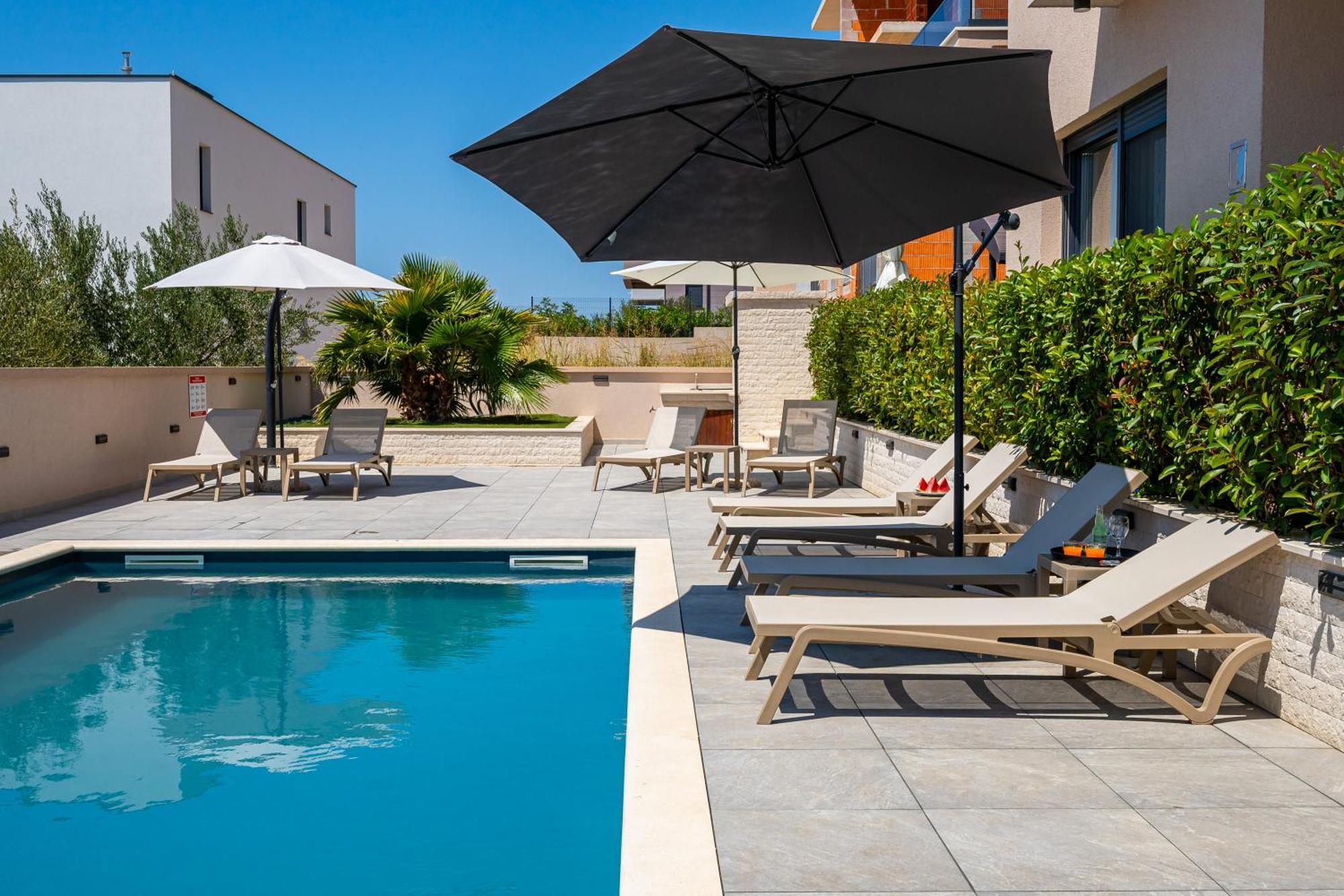 Sea Bay View Apartment - Appartement Avec Piscine Et Magnifique Vue Sur Mer Sveti Filip i Jakov Exterior foto